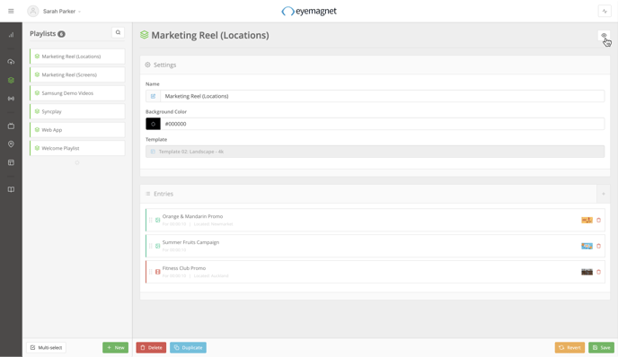 Playlist CMS